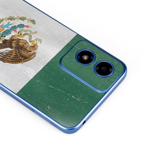 Mexico Flag Distressed Moto G Play 4G (2024) Skin